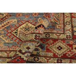 Arshs Fine Rugs Kazak Garish Cyril Lt. Blue/Rust Wool Rug -Othe Furniture Shop 1500 1500 frame 0 5018