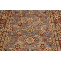 Arshs Fine Rugs Kazak Garish Cyril Lt. Blue/Rust Wool Rug -Othe Furniture Shop 1500 1500 frame 0 5020