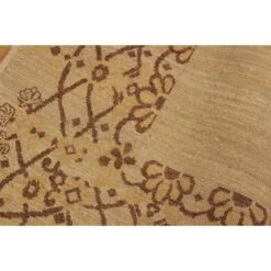 Arshs Fine Rugs Gabbeh Nakia Tan/Brown Wool Area Rug