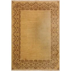 Arshs Fine Rugs Gabbeh Nakia Tan/Brown Wool Area Rug -Othe Furniture Shop 1500 1500 frame 0 5035