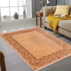 Arshs Fine Rugs Gabbeh Nakia Tan/Brown Wool Area Rug -Othe Furniture Shop 1500 1500 frame 0 5041