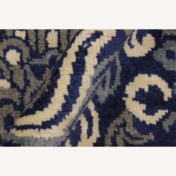 Arshs' Fine Rugs Modern Modesta Blue/Ivory Wool & Silk Rug -Othe Furniture Shop 1500 1500 frame 0 5056