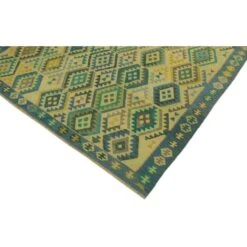 Arshs Fine Rugs Melusine Blue/Tan Hand-Woven Kilim Wool Rug -Othe Furniture Shop 1500 1500 frame 0 5071