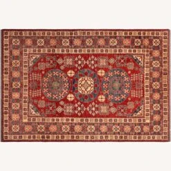 Kazak Garish Hermine Blue/Rust Wool Rug -Othe Furniture Shop 1500 1500 frame 0 5079
