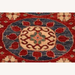 Kazak Garish Hermine Blue/Rust Wool Rug -Othe Furniture Shop 1500 1500 frame 0 5081