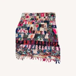 Vintage Moroccan Boucherouite Rag Rug
