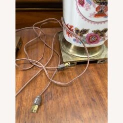 1940s French Chinoiserie Porcelain Lamps