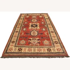 Kazak Garish Karon Rust/Ivory Wool Rug -Othe Furniture Shop 1500 1500 frame 0 5198