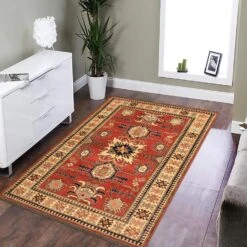 Kazak Garish Karon Rust/Ivory Wool Rug -Othe Furniture Shop 1500 1500 frame 0 5200