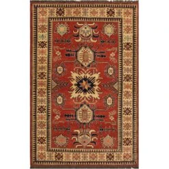 Kazak Garish Karon Rust/Ivory Wool Rug -Othe Furniture Shop 1500 1500 frame 0 5201