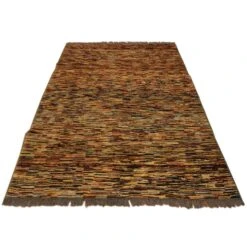 Arshs Fine Rugs Gabbeh Gussie Tan/Blue Wool Area Rug -Othe Furniture Shop 1500 1500 frame 0 5207