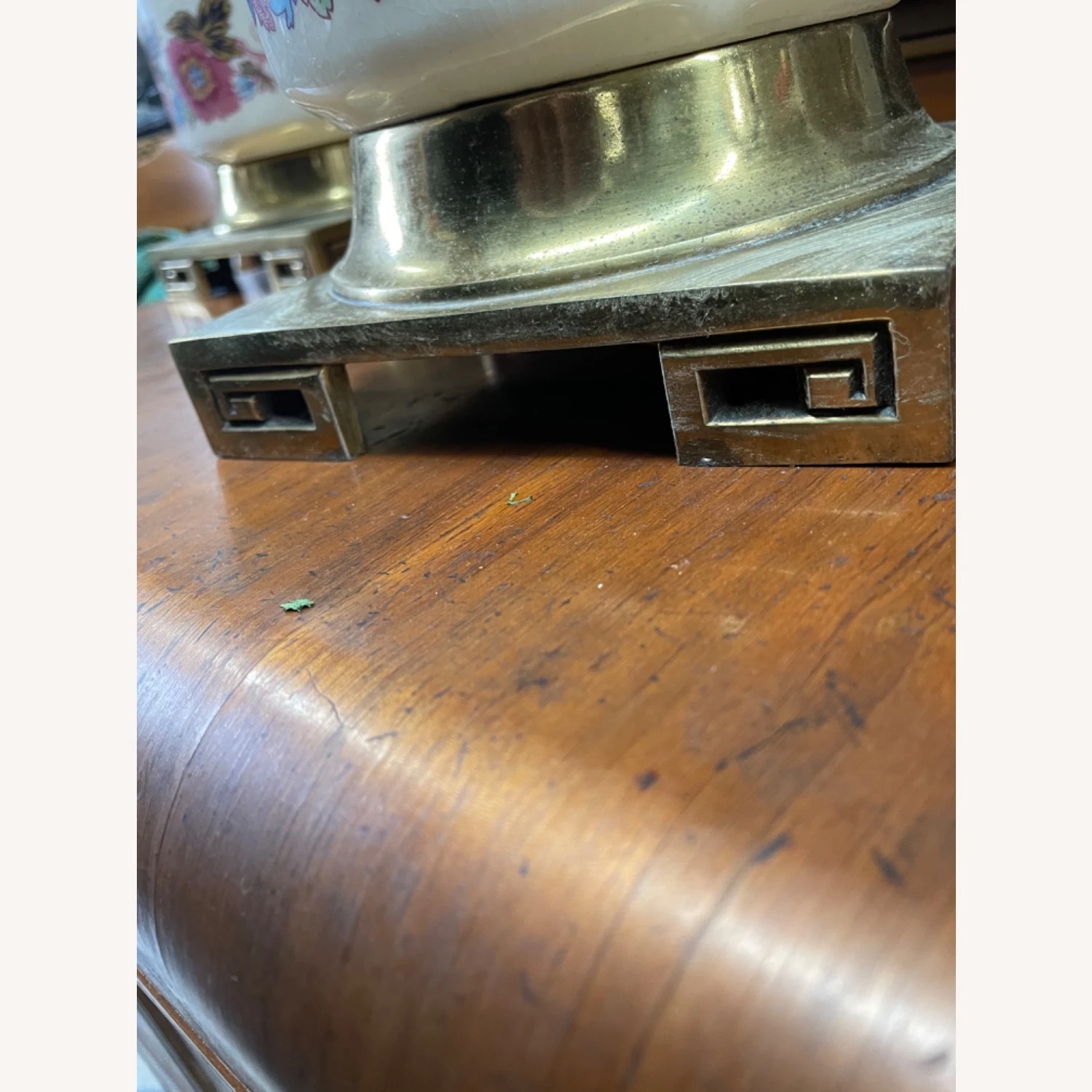 1940s French Chinoiserie Porcelain Lamps 11 1940s French Chinoiserie Porcelain Lamps - Image 9