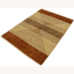 Arshs Fine Rugs Gabbeh Rosalia Tan/Lt. Rust Wool Area Rug -Othe Furniture Shop 1500 1500 frame 0 5241