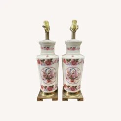 1940s French Chinoiserie Porcelain Lamps 28 1940s French Chinoiserie Porcelain Lamps -Othe Furniture Shop 1500 1500 frame 0 527