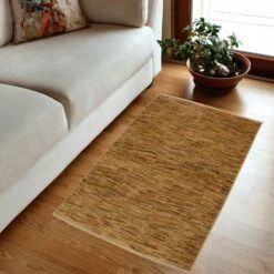 Arshs Fine Rugs Gabbeh Janee Tan/Rust Wool Area Rug -Othe Furniture Shop 1500 1500 frame 0 5290