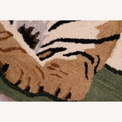 Majestic Vintage Lion Design Wool Rug 2'0''x3'0'' -Othe Furniture Shop 1500 1500 frame 0 5323