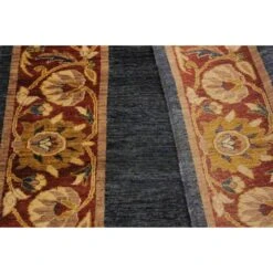Arshs Fine Rugs Gabbeh Kenneth Blue/Red Wool Area Rug