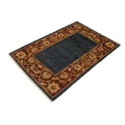 Arshs Fine Rugs Gabbeh Kenneth Blue/Red Wool Area Rug -Othe Furniture Shop 1500 1500 frame 0 5414