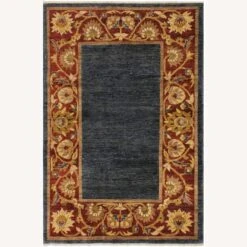 Arshs Fine Rugs Gabbeh Kenneth Blue/Red Wool Area Rug -Othe Furniture Shop 1500 1500 frame 0 5416