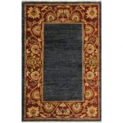 Arshs Fine Rugs Gabbeh Kenneth Blue/Red Wool Area Rug -Othe Furniture Shop 1500 1500 frame 0 5421