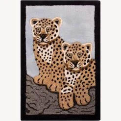 Contemporary Leopard Scenery Rug - 2'0'' X 3'0'' -Othe Furniture Shop 1500 1500 frame 0 5433