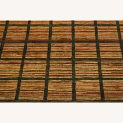 Arshs Fine Rugs Gabbeh Pamala Charcoal/Rust Wool Area Rug -Othe Furniture Shop 1500 1500 frame 0 5451