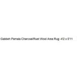 Arshs Fine Rugs Gabbeh Pamala Charcoal/Rust Wool Area Rug -Othe Furniture Shop 1500 1500 frame 0 5458