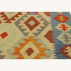 Arshs Fine Rugs Daire Ivory/Blue Hand-Woven Kilim Wool Rug 25 Arshs Fine Rugs Daire Ivory/Blue Hand-Woven Kilim Wool Rug -Othe Furniture Shop 1500 1500 frame 0 5477