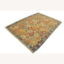Arshs Fine Rugs Daire Ivory/Blue Hand-Woven Kilim Wool Rug 29 Arshs Fine Rugs Daire Ivory/Blue Hand-Woven Kilim Wool Rug -Othe Furniture Shop 1500 1500 frame 0 5481