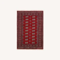 Shabby Chic Bokhara Red/Gray Wool Rug 21 Shabby Chic Bokhara Red/Gray Wool Rug -Othe Furniture Shop 1500 1500 frame 0 5492