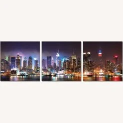 Other Wall Art New York City Night In Acrylic Finish