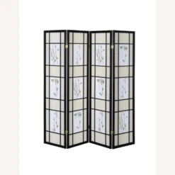 Other 4-Panel Screen In Floral Fabric & Black Wood Frame -Othe Furniture Shop 1500 1500 frame 0 5539