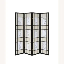 Other 4-Panel Screen In Floral Fabric & Black Wood Frame -Othe Furniture Shop 1500 1500 frame 0 5543