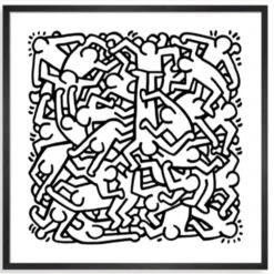 MoMA Keith Haring Party Of Life Framed Print -Othe Furniture Shop 1500 1500 frame 0 5641