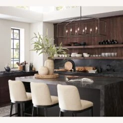 Pottery Barn Fallon Forged-Iron Linear Chandelier