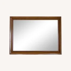 1950s Mid-Century Solid Maple Willett Wall Mirror -Othe Furniture Shop 1500 1500 frame 0 5701
