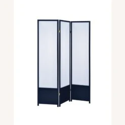 Other 3-Panel Screen In Translucent W/ Black Wood Frame -Othe Furniture Shop 1500 1500 frame 0 5756