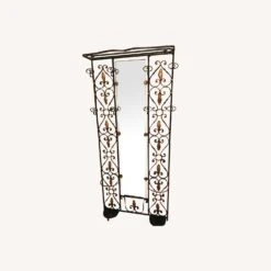Other Vintage Wrought Iron Hall Tree With Mirror -Othe Furniture Shop 1500 1500 frame 0 5792