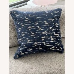 West Elm Velvet Blue Silver Pillow+Insert 20x20 -Othe Furniture Shop 1500 1500 frame 0 5823