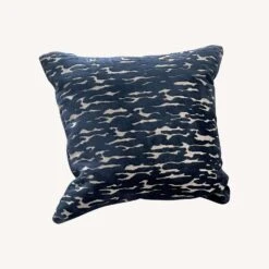 West Elm Velvet Blue Silver Pillow+Insert 20x20 -Othe Furniture Shop 1500 1500 frame 0 5824