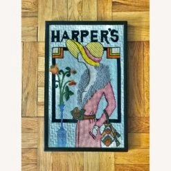 Vintage Needlepoint Art Deco Harper's Cover -Othe Furniture Shop 1500 1500 frame 0 5838