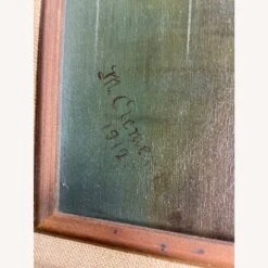 Antique 1912s Signed By Artist Oil Painting -Othe Furniture Shop 1500 1500 frame 0 5867
