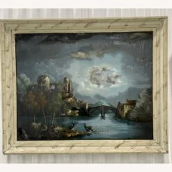 Vintage Signed Oil Painting With Glass Cover -Othe Furniture Shop 1500 1500 frame 0 5898