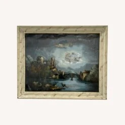 Vintage Signed Oil Painting With Glass Cover -Othe Furniture Shop 1500 1500 frame 0 5908