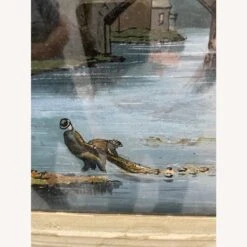 Vintage Signed Oil Painting With Glass Cover -Othe Furniture Shop 1500 1500 frame 0 5910