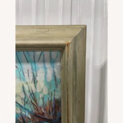 Vintage 1970s Signed Snow Landscape Oil Painting -Othe Furniture Shop 1500 1500 frame 0 6096