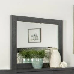 Other Modern Mirror In Dark Grey Wood Frame Finish -Othe Furniture Shop 1500 1500 frame 0 6229
