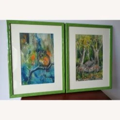 Handpainted Watercolors "Woodland Scene" -Othe Furniture Shop 1500 1500 frame 0 6306