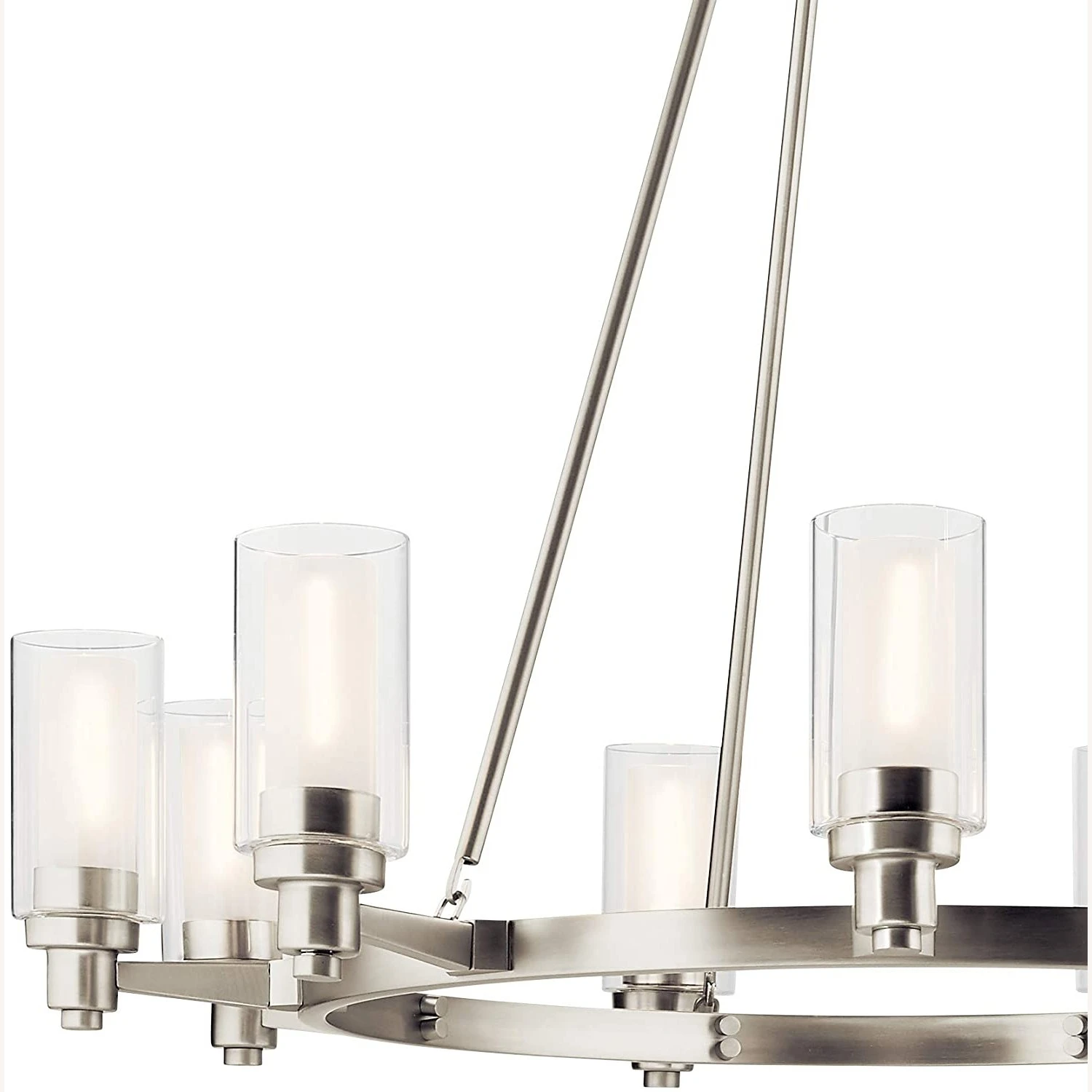 Kichler Circolo 9 Light Chandelier Brushed Nickel 4 Kichler Circolo 9 Light Chandelier Brushed Nickel - Image 2