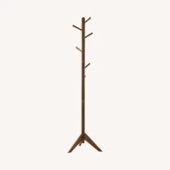 Other Coat Rack Constructed In Walnut Rubberwood Finish